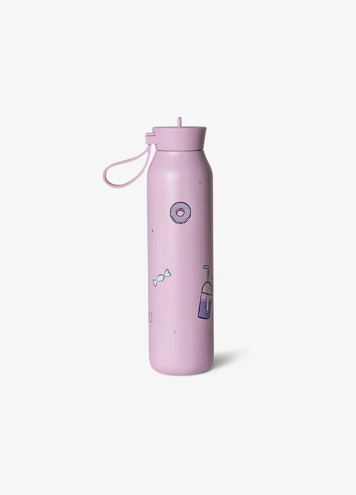 500ml Insulated Water Bottle - Stormy Unicorn - Image 2