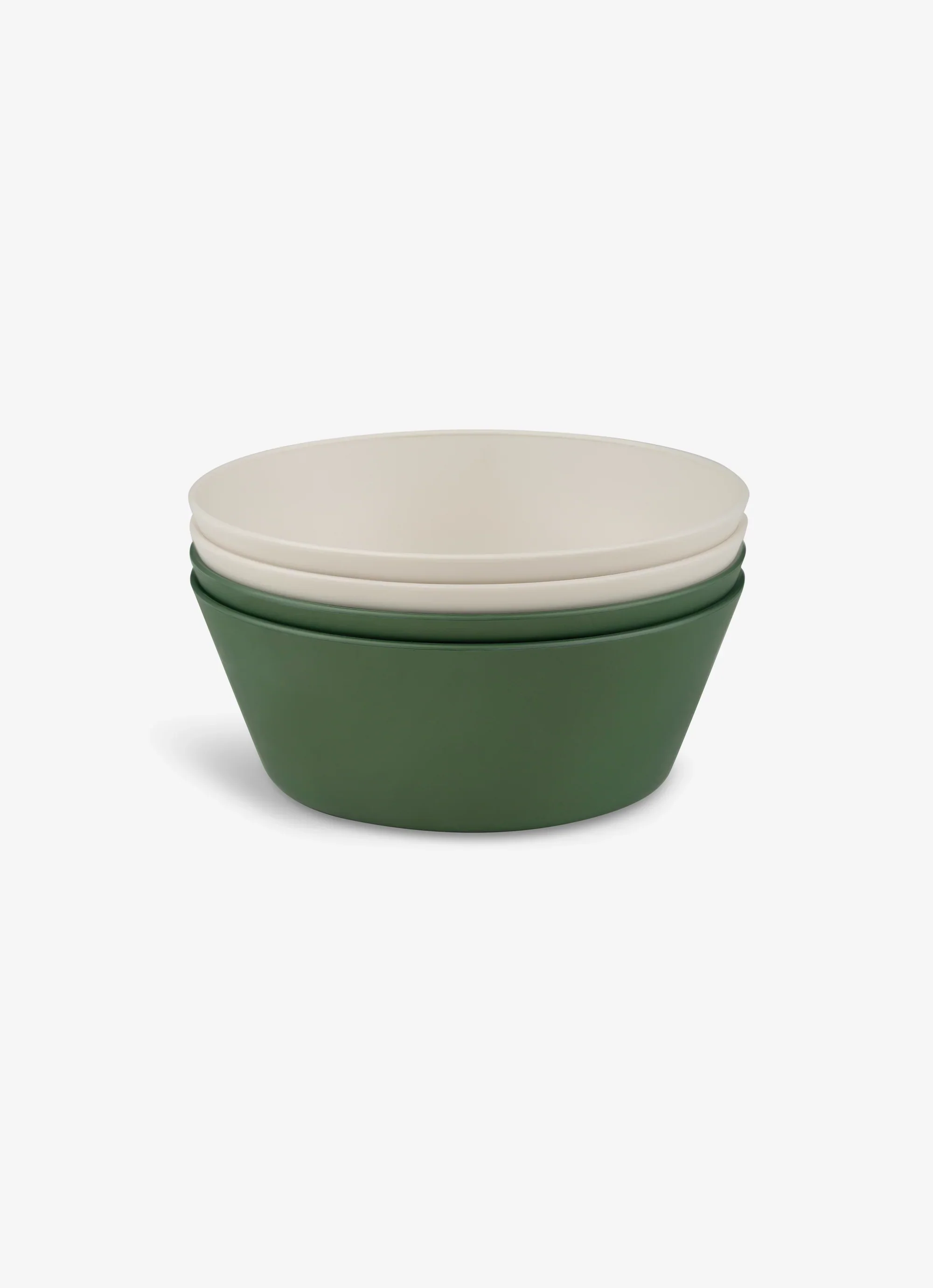 Eco Bowls Set of 4 - Green/ Cream - Image 3