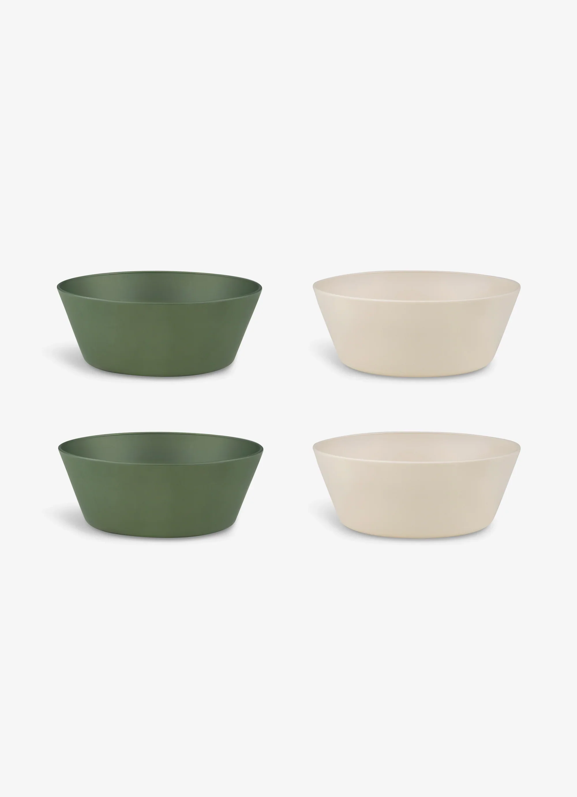 Eco Bowls Set of 4 - Green/ Cream - Image 8