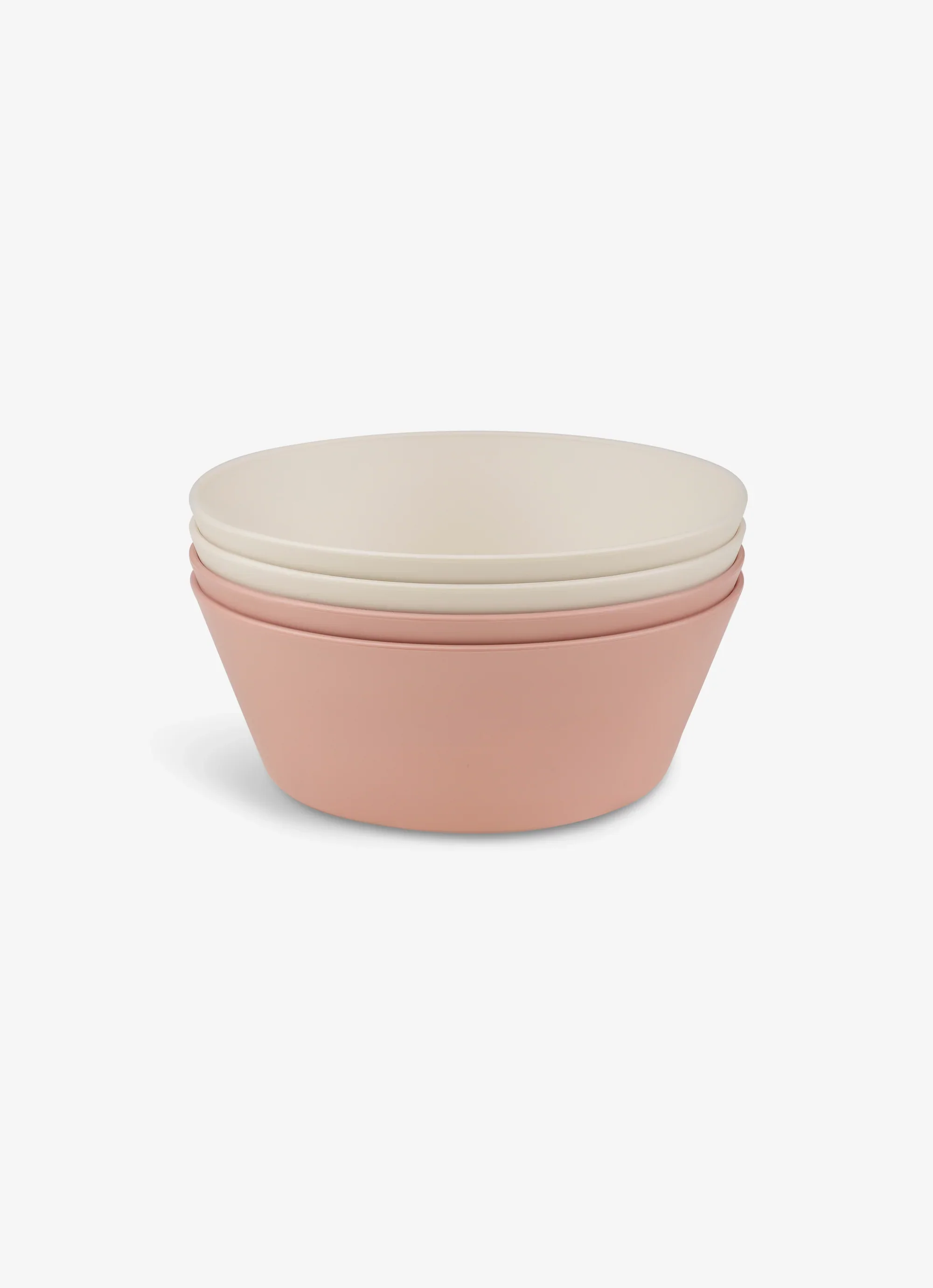 Eco Bowls Set of 4 - Pink/ Cream - Image 3
