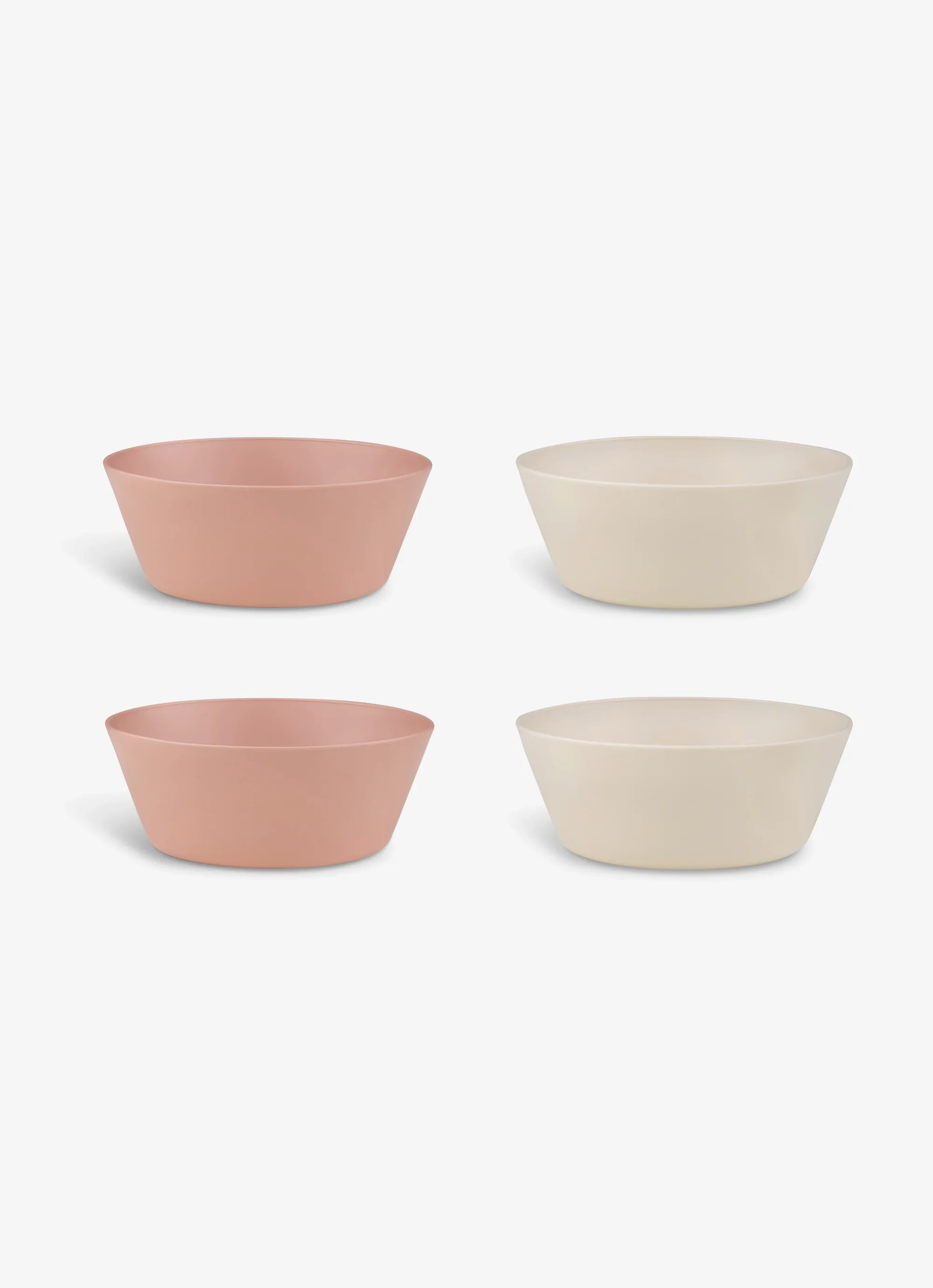 Eco Bowls Set of 4 - Pink/ Cream - Image 8