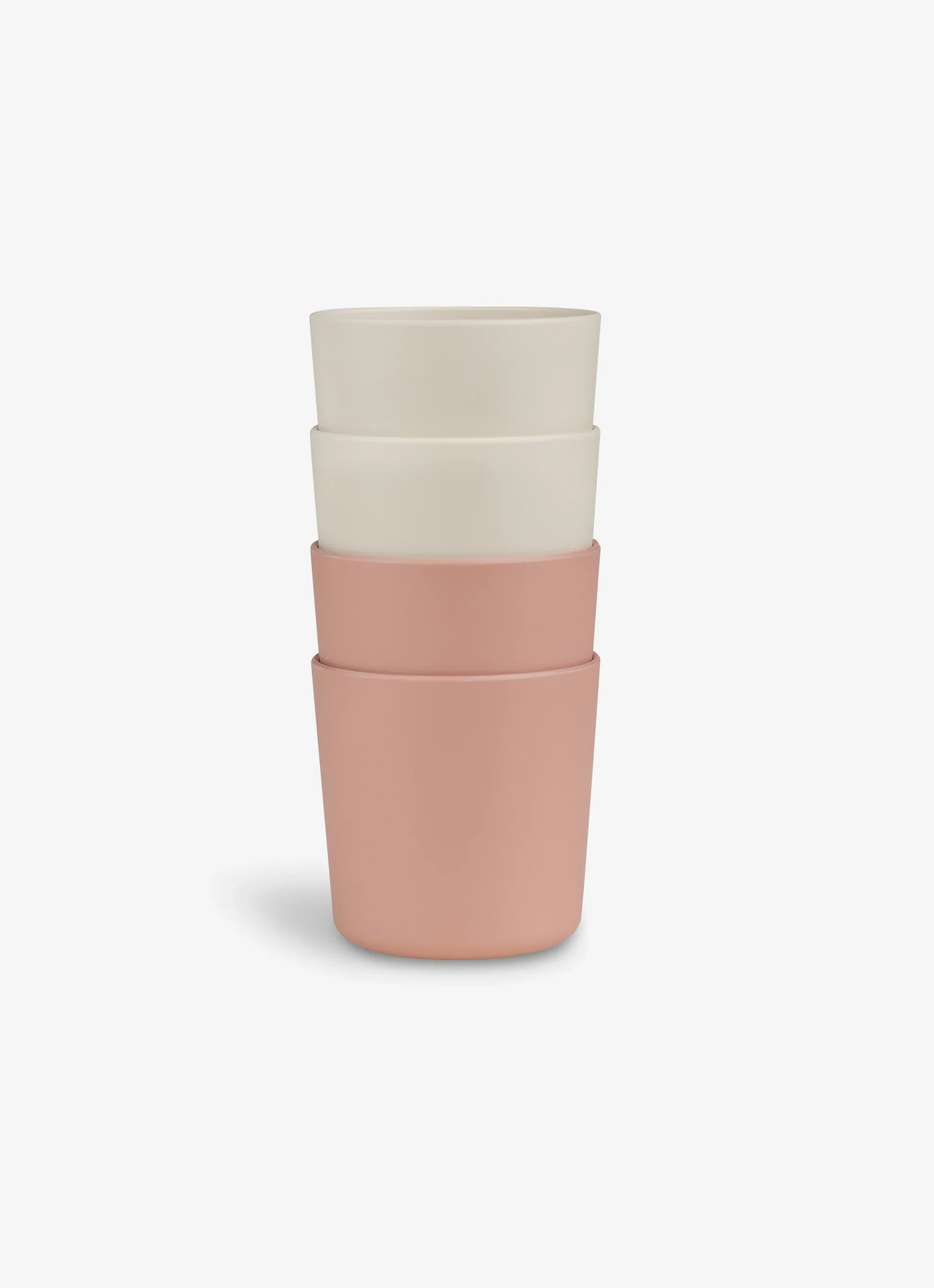 Eco Cups Set of 4 - Pink/ Cream - Image 4