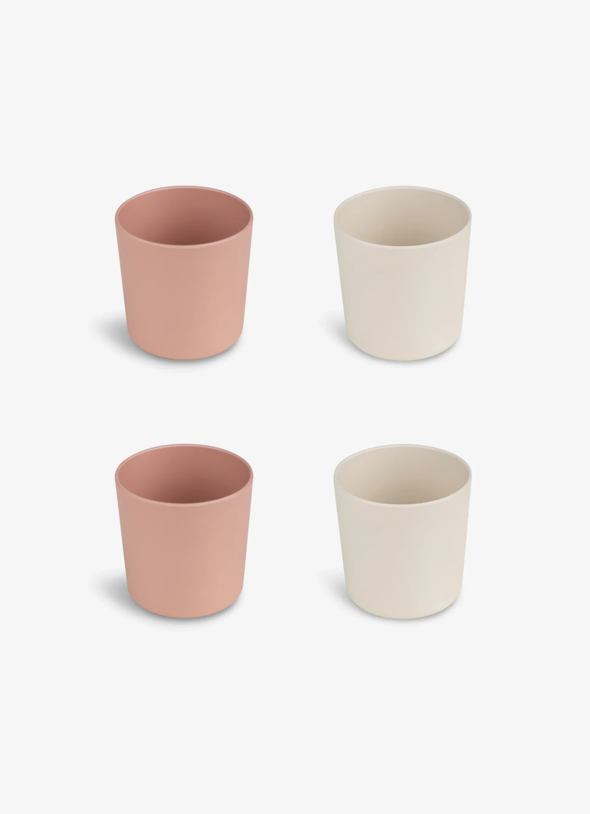 Eco Cups Set of 4 - Pink/ Cream - Image 5