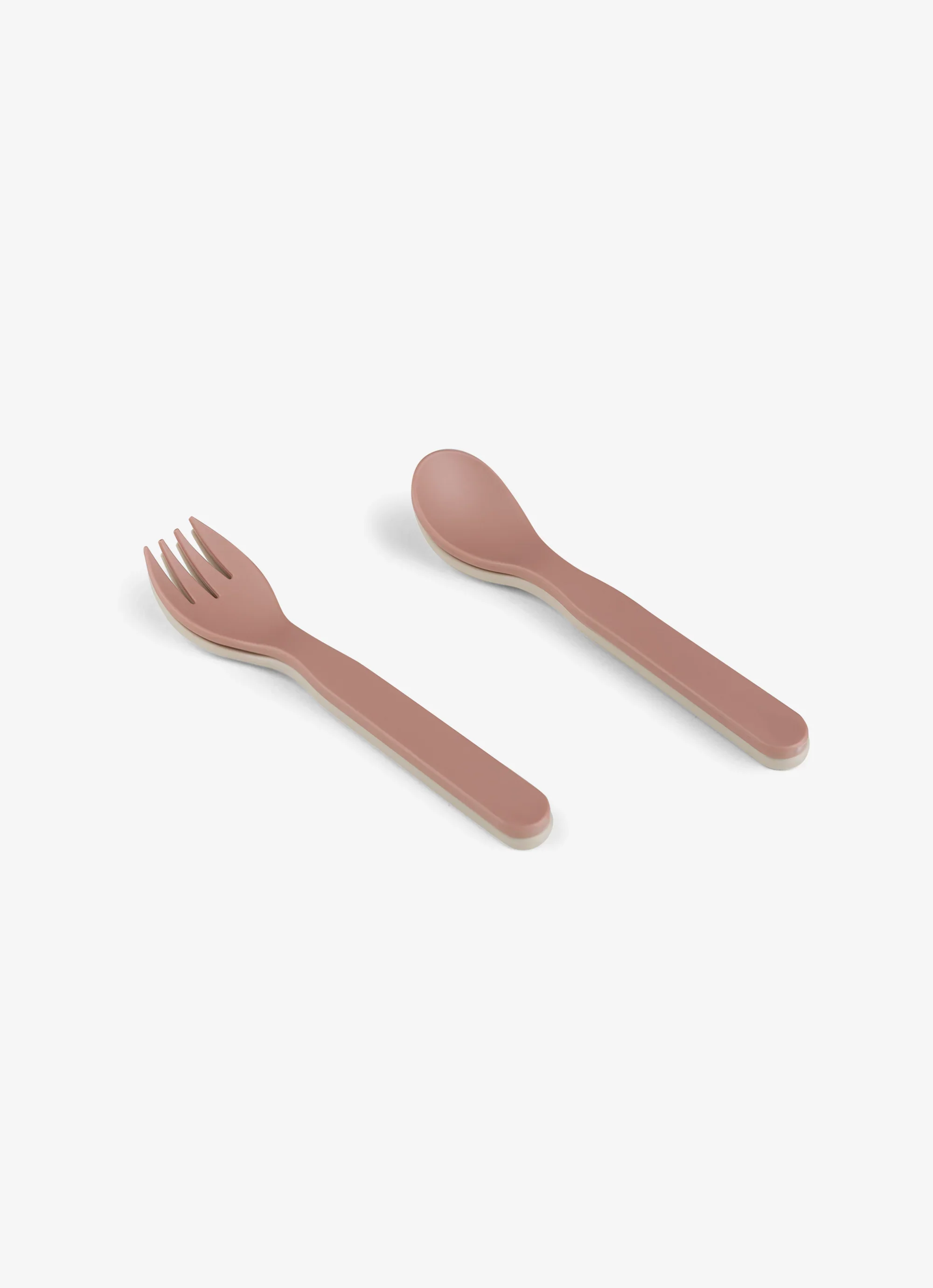 Eco Cutlery Set + Case in Pink/Cream - Image 3