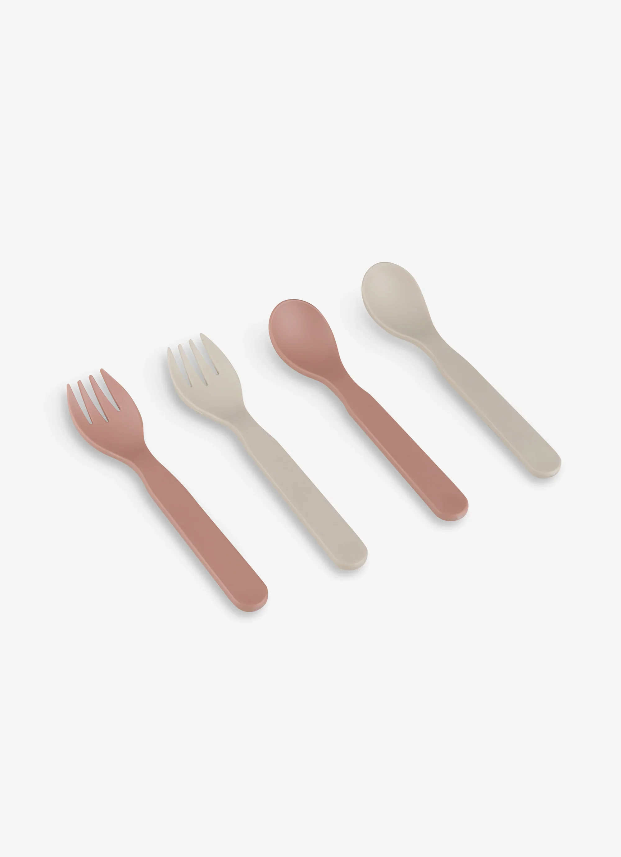 Eco Cutlery Set + Case in Pink/Cream - Image 4