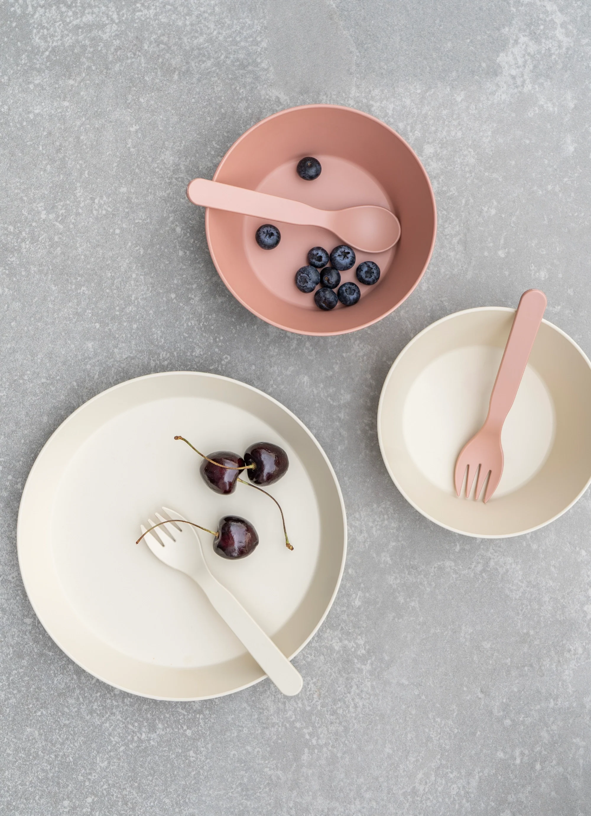 Eco Cutlery Set + Case in Pink/Cream - Image 7