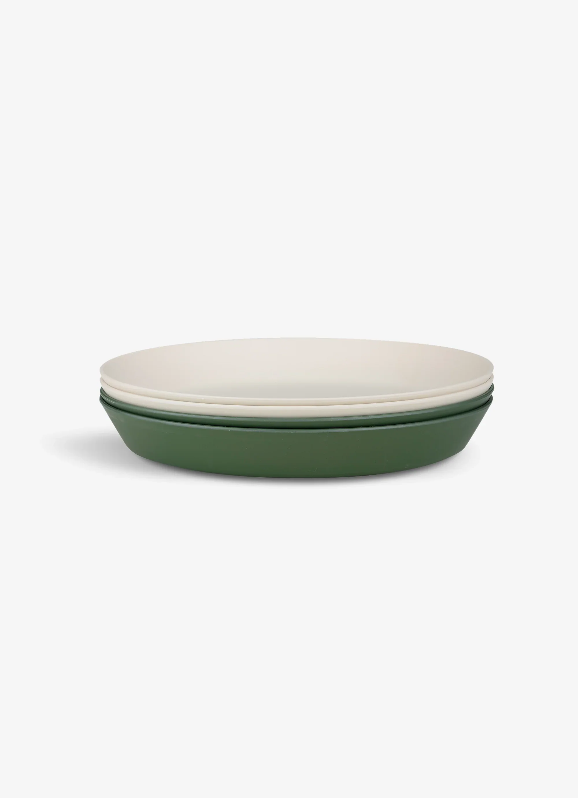 Eco Plates Set of 4 - Green/Cream - Image 3