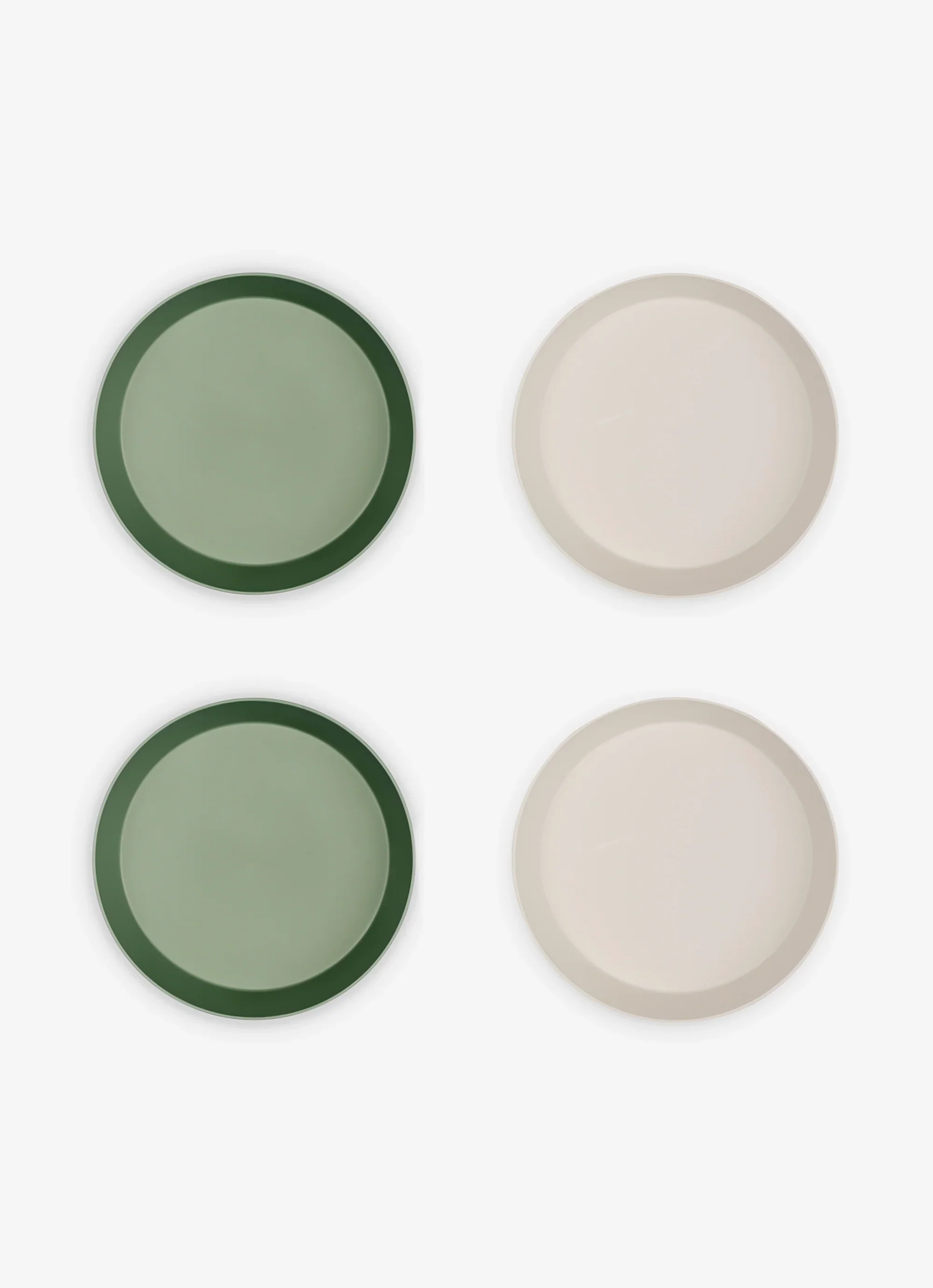 Eco Plates Set of 4 - Green/Cream - Image 9