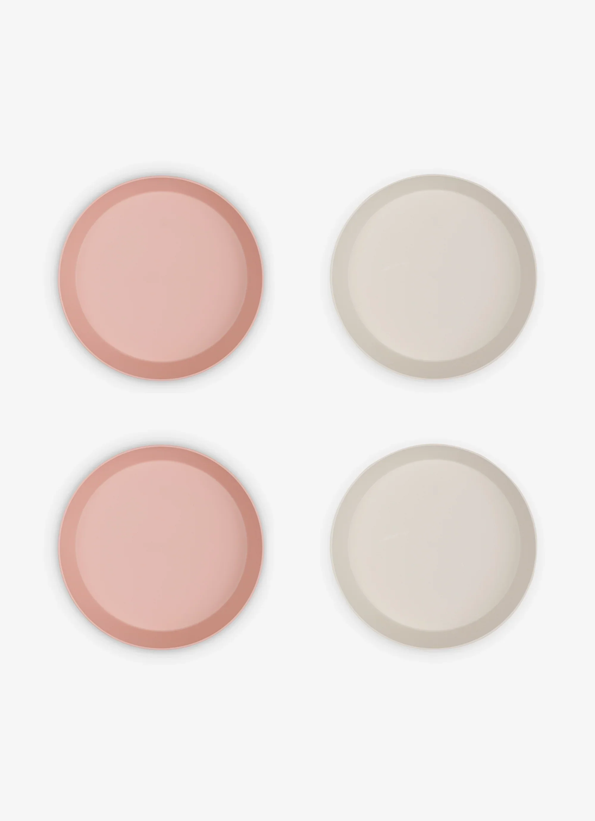 Eco Plates Set of 4 - Pink/Cream - Image 8