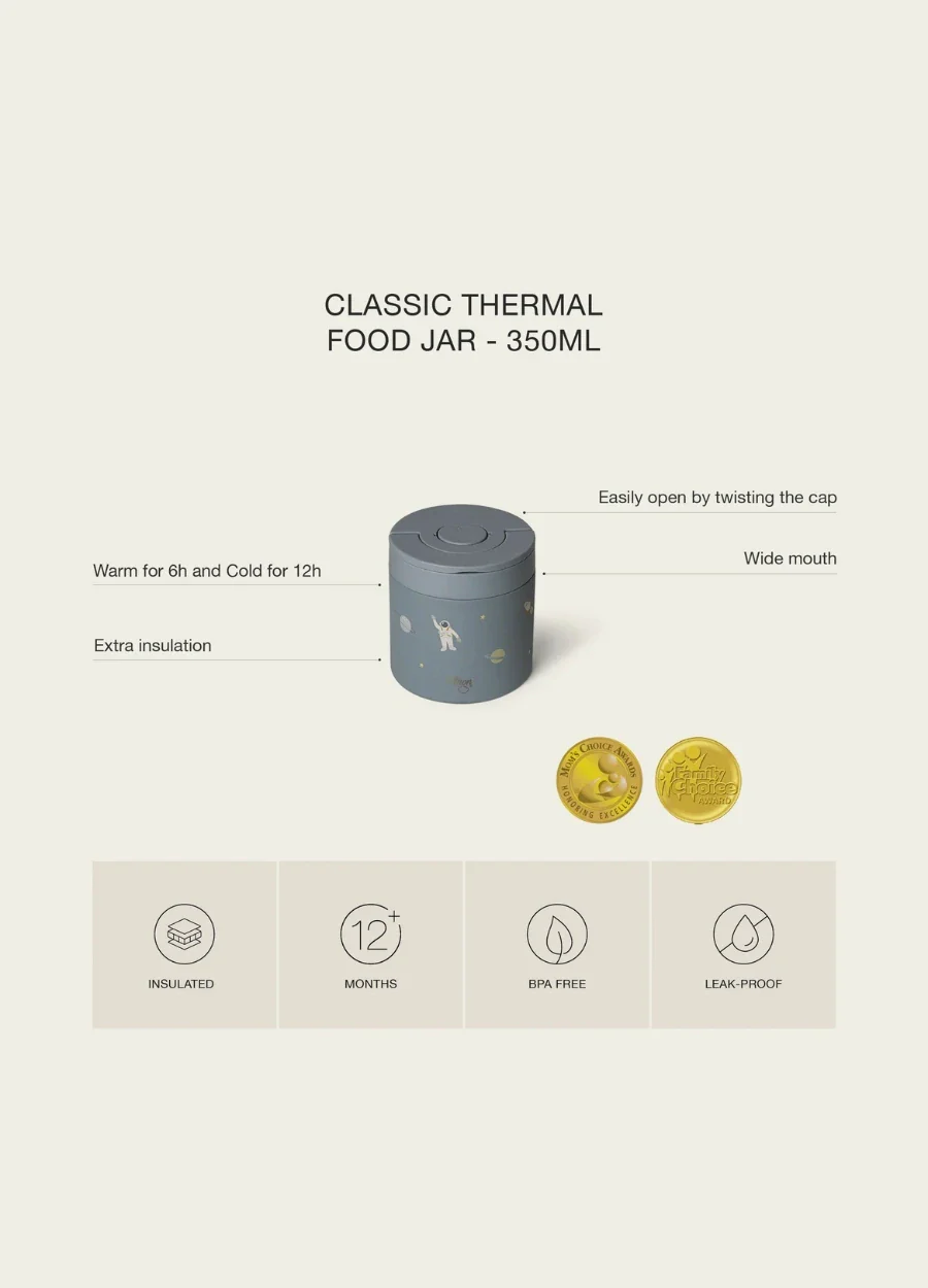 Insulated Food Flask 350ml - Spaceship - Image 9