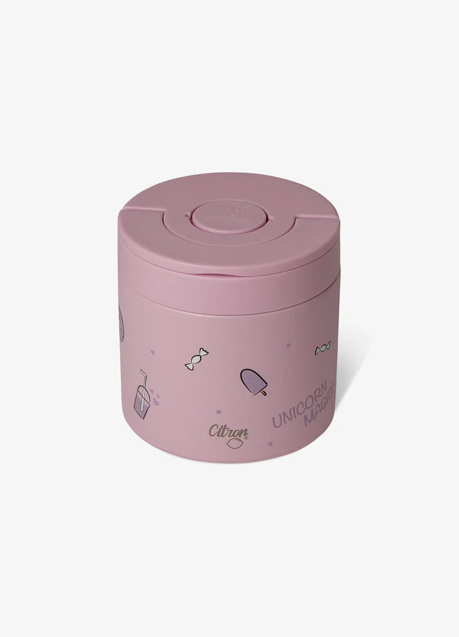 Insulated Food Flask 350ml - Stormy Unicorn - Image 4
