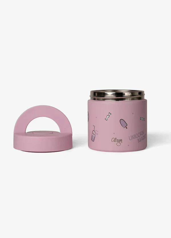 Insulated Food Flask 350ml - Stormy Unicorn - Image 5