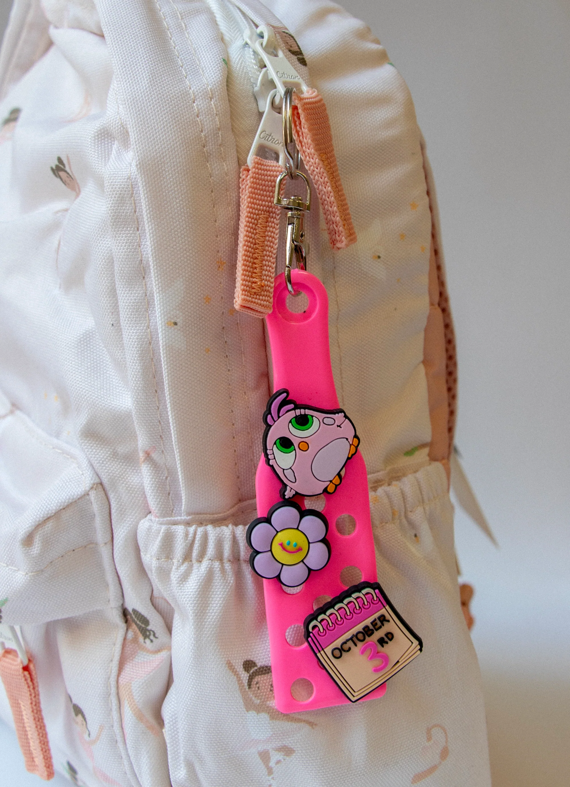 Keyring With Charms - Pink - Image 3