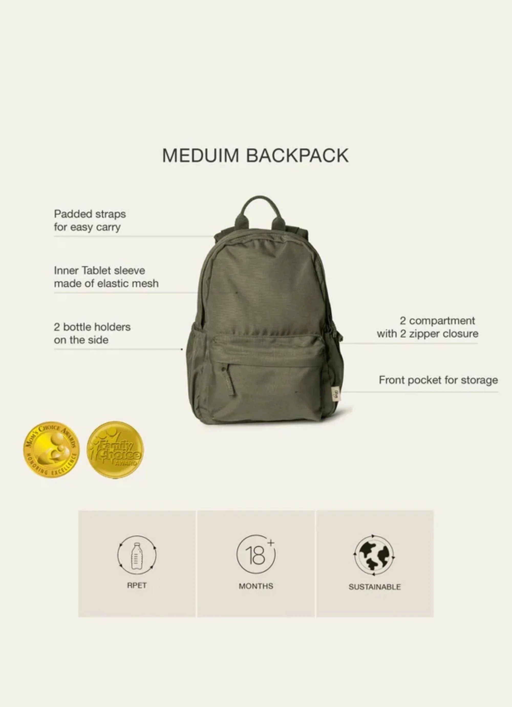 Kids Medium Backpack (18m+) - Vehicles - Image 10