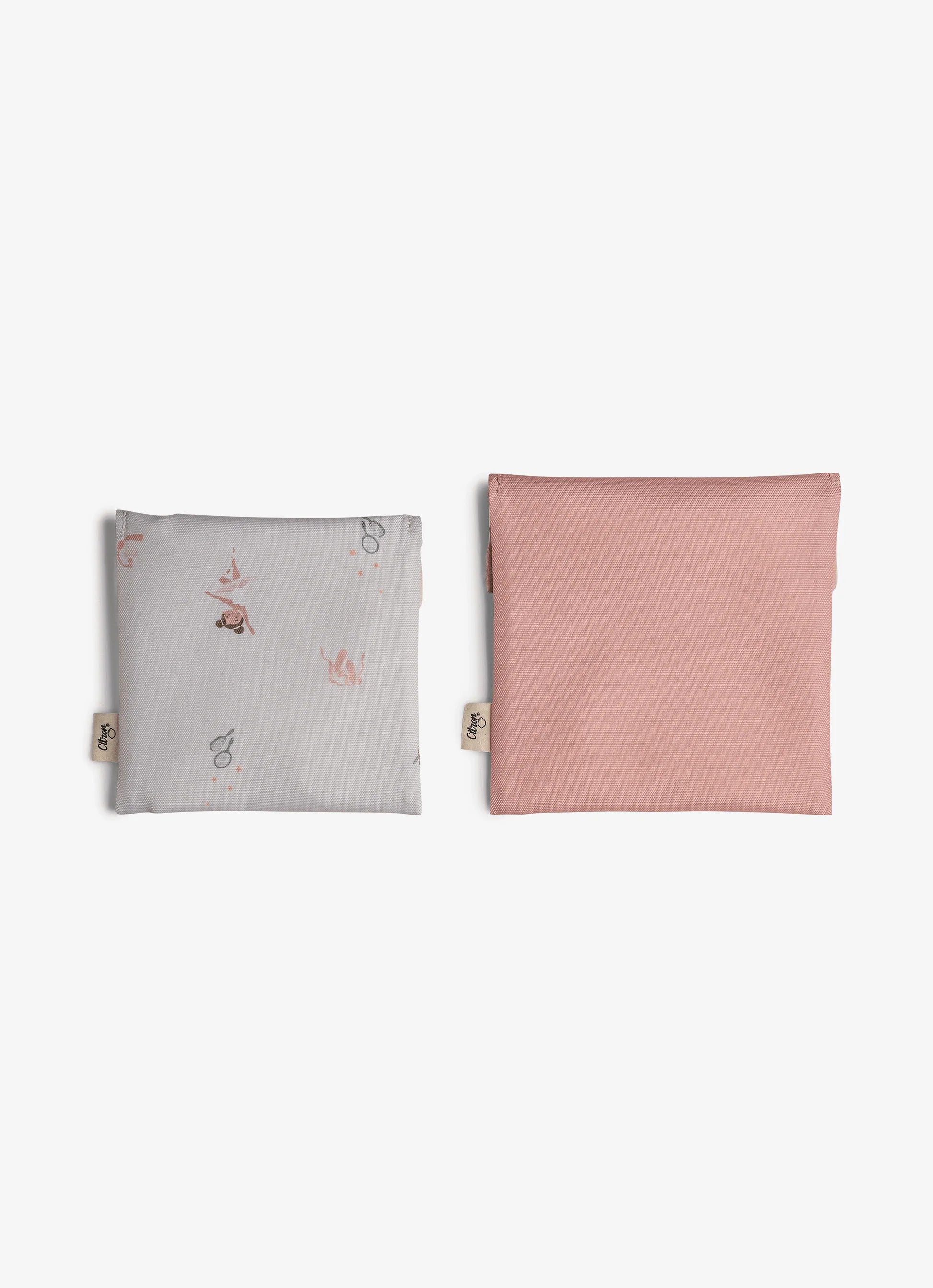 Two Reusable Sandwich Bags - Ballerina/Blush Pink - Image 5