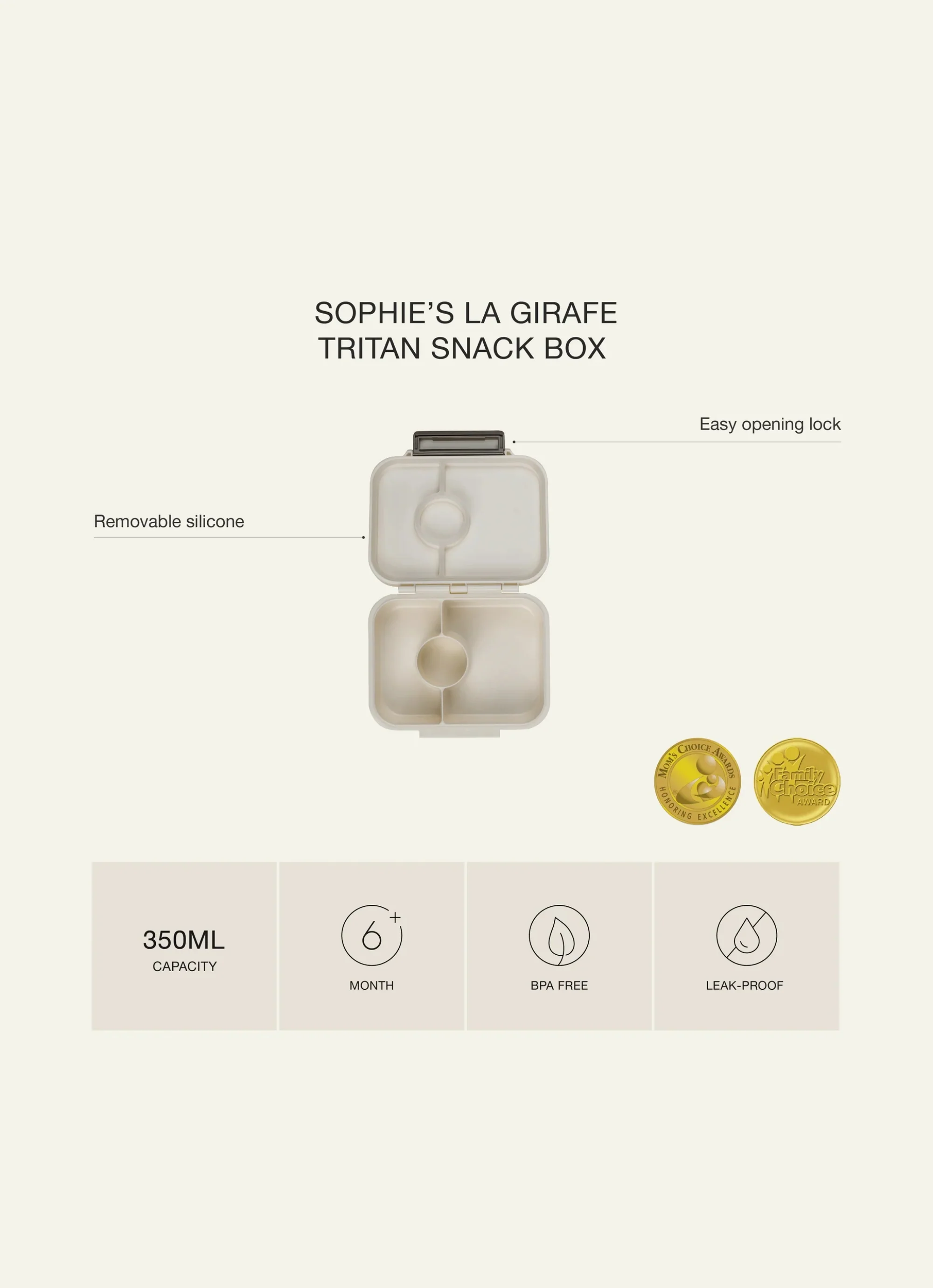 Tritan Snack Box – Sophie La Girafe - Image 10