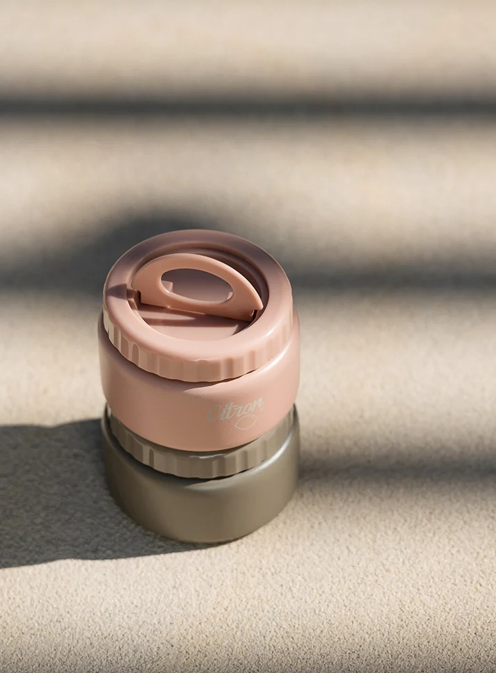 Insulated Food Flask 250ml - Blush Pink - Image 4