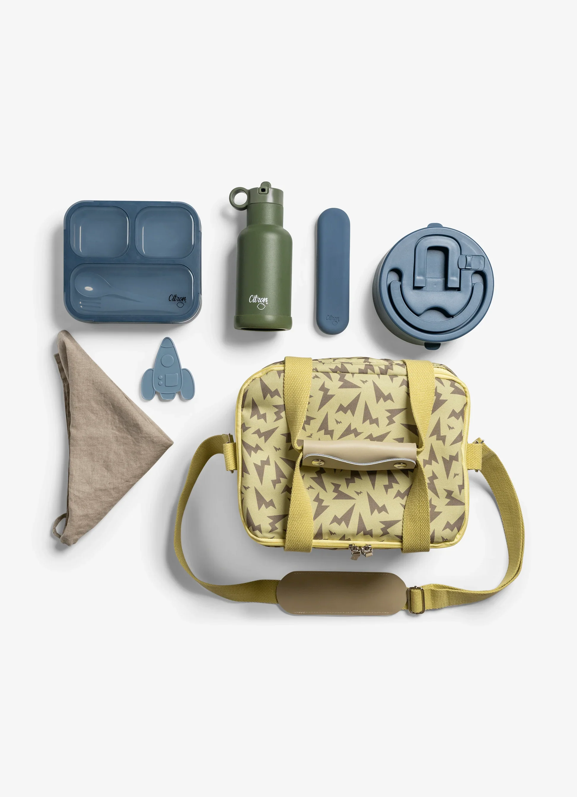 Insulated Picnic and Lunch Bag - Thunder Yellow - Image 5