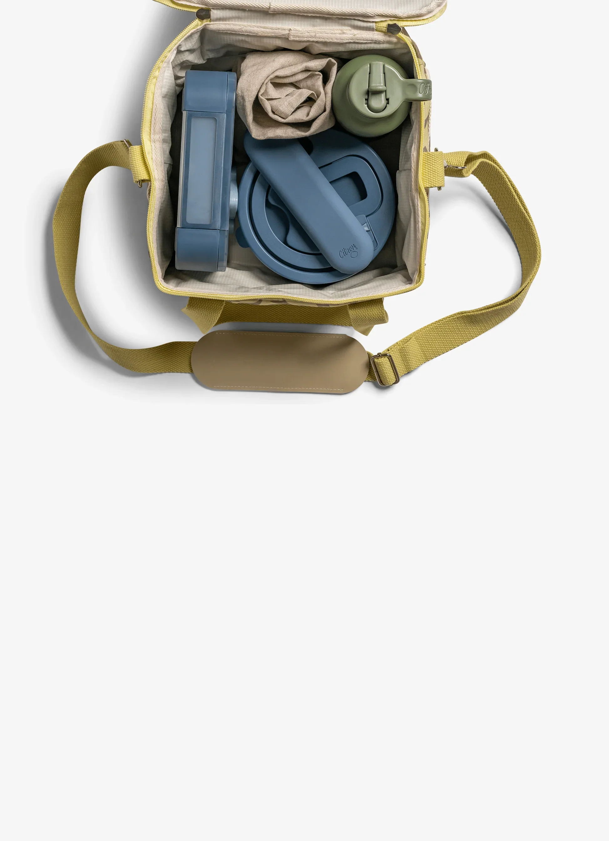 Insulated Picnic and Lunch Bag - Thunder Yellow - Image 6