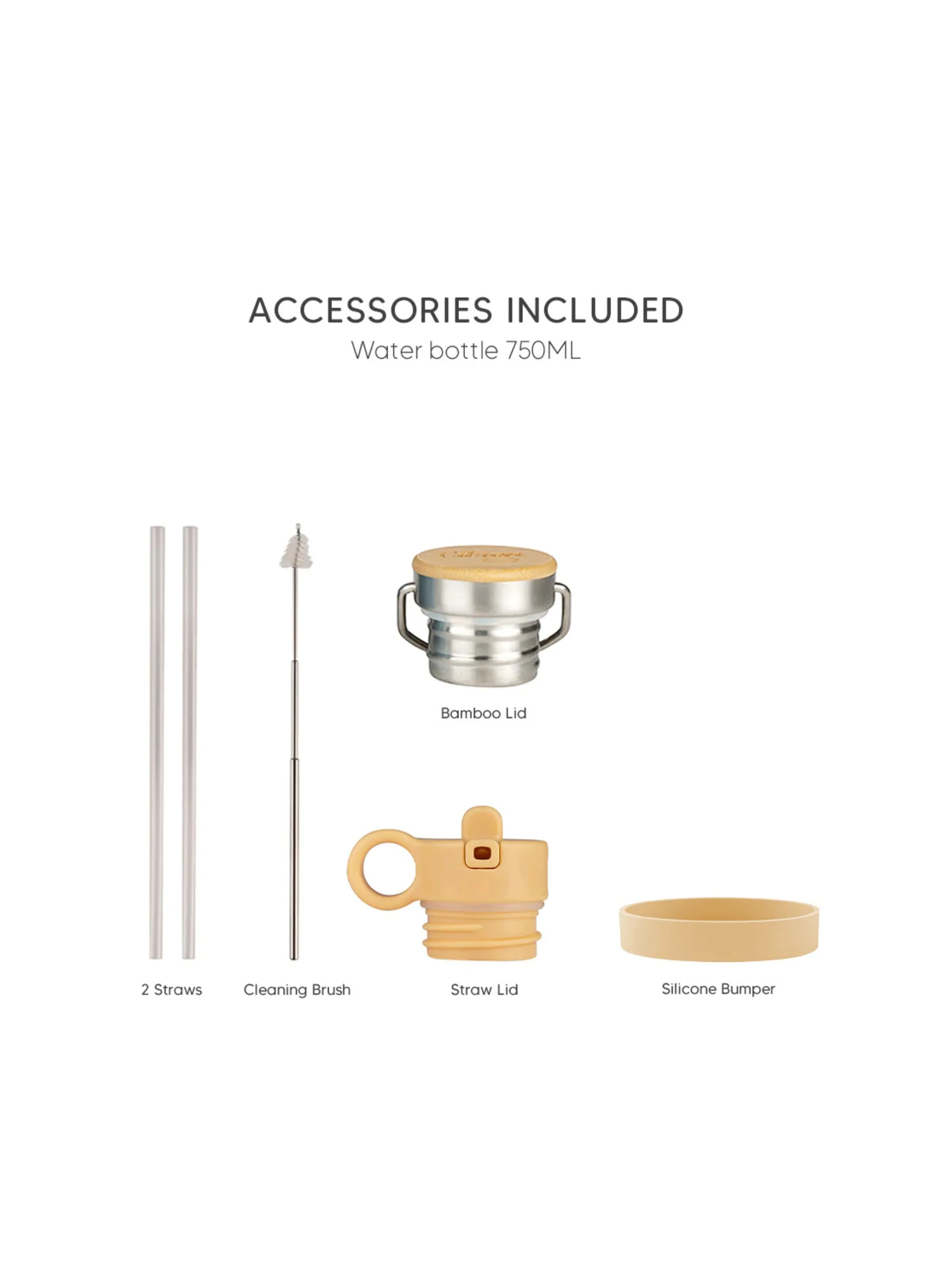 750ml Insulated Water Bottle - Thunder Yellow - Image 5