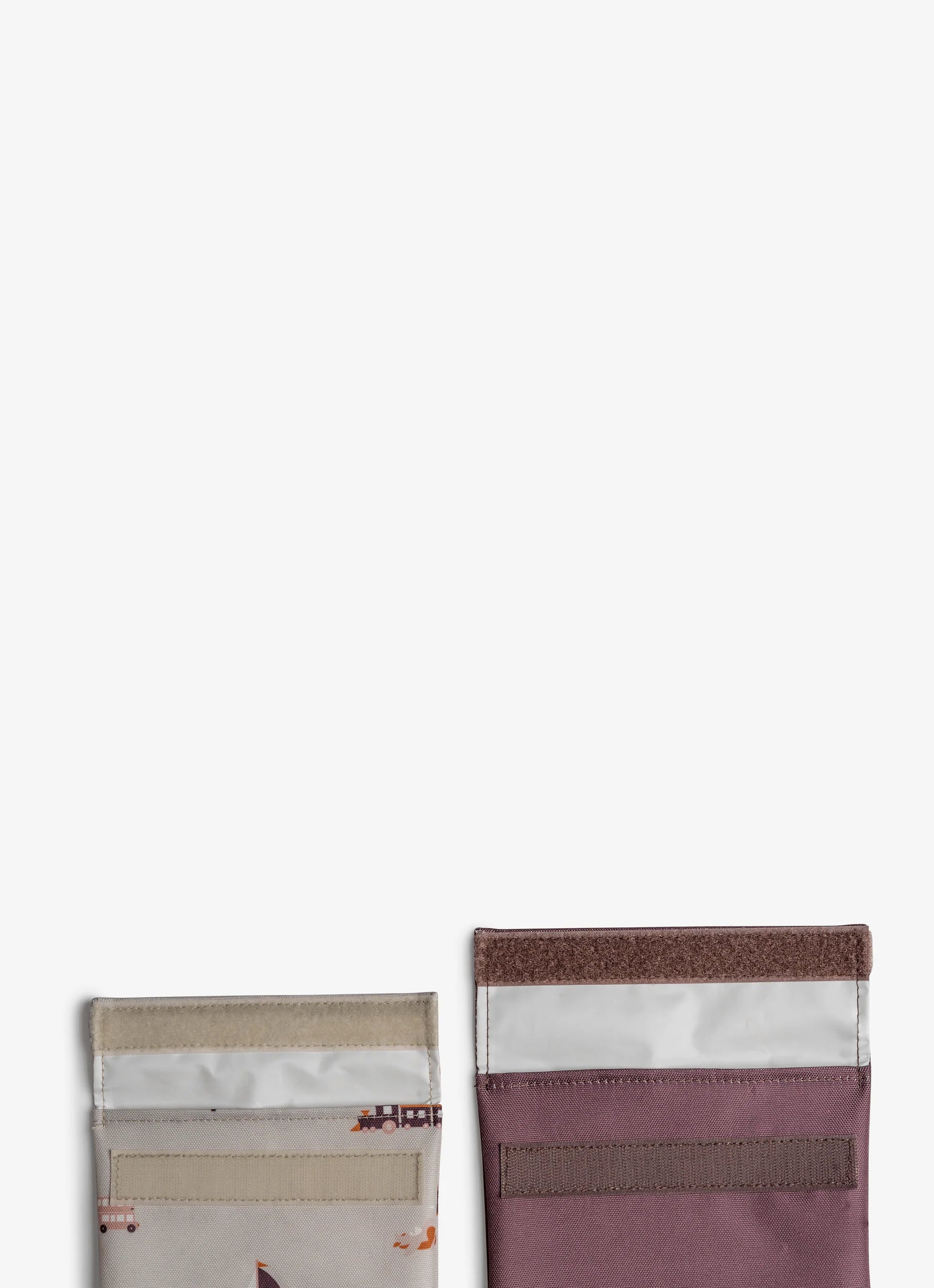 Two Reusable Sandwich Bags - Vehicles/Plum - Image 4